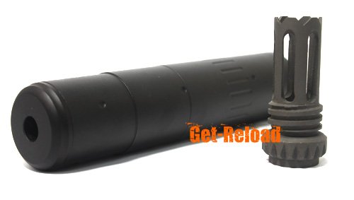 Element M4 2000 Qd Silencer W Scar Flash Hider Black 14mm Ccw