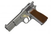 WE Browning Hi-Power M1935 GBB Pistol (Chrome Silver)
