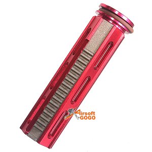 Aluminum Piston 18 Steel Teeth Piston & Head for ARMY R85, SVD, SR25 Airsoft AEG (RED)