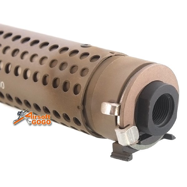 Army Force Kac Style Qd Extend Suppressor 14mm Ccw W Flash Head For Airsoft M4 M16 Aeg