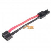 BOL Male Mini Tamiya to Female Large T-Plug Airsoft Battery Wire for Airsoft AEG EBB