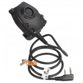 Z Tactical Peltor Cable/ PTT (Kenwood 2-Pin) Black