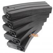 E&C 30 Round M4 AEG Magazine 5 pcs Box Set BK