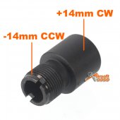 Army Force Barrel Silencer Adapter ( CCW 14mm- to CW 14mm+ )
