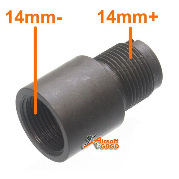 to 14MM CCW to CW Fast Airsoft Silencer Adapter 14MM 