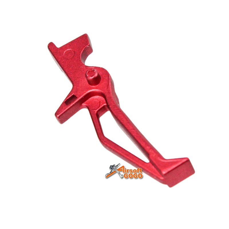 APS RAF Straight Trigger for M4/M16 AEG (Red) - AirsoftGoGo