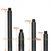 tokyo arms multi length cnc metal outer barrel  systema m4 ptw aeg ccw black