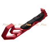 aluminum angled grip keymod handguard rail red