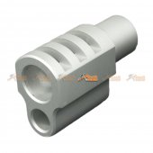 Punisher Compensator for Marui 1911 Airsoft GBB (Style 1) - Silver