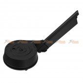50rds Drum Magazine for Airsoft WE P08 GBB Series (Black)