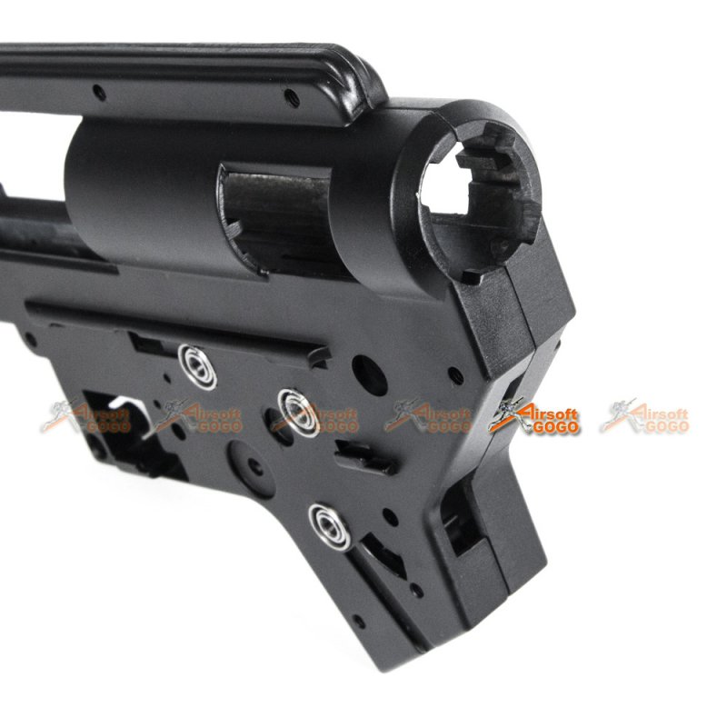 E C 8mm Bearing Qd M4 Ver 2 Gearbox Case Black Airsoftgogo