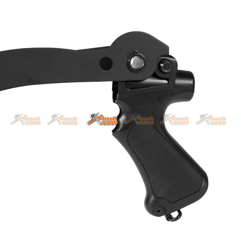 Cyma Cm352 Foldable Stock With Grip For Cyma M870 Black Airsoftgogo