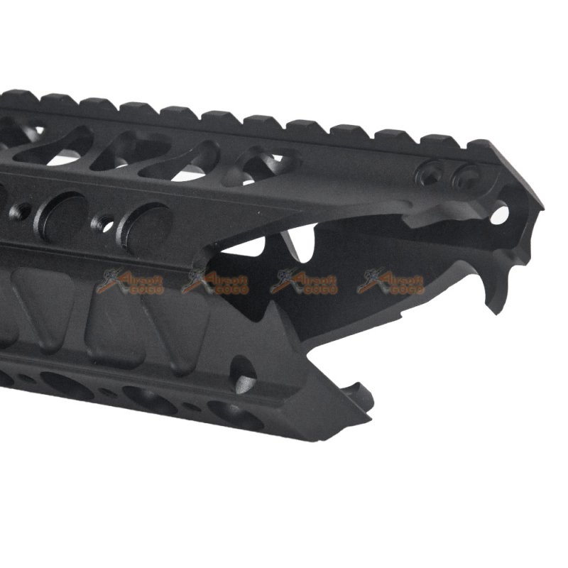 AGWC 16 inch CNC Aluminum Rail Kit Set with Rail (Black) - AirsoftGoGo
