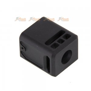 5KU 14mm CCW Metal Micro Compensator V3 for Marui G17 Series GBB (Black)