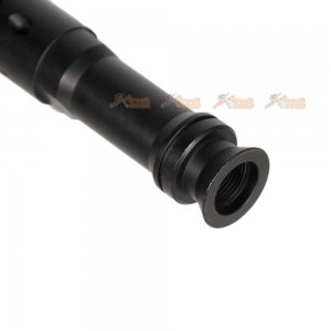 metal 14mm ccw flash hider ak m249 para aeg black