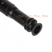 metal 14mm ccw flash hider ak m249 para aeg black