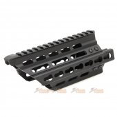 battleaxe aluminum extended keymod handguard rail marui p90 aeg black