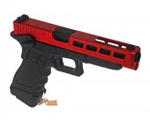 Army Glock R34 GBB Pistol Black w/ Red