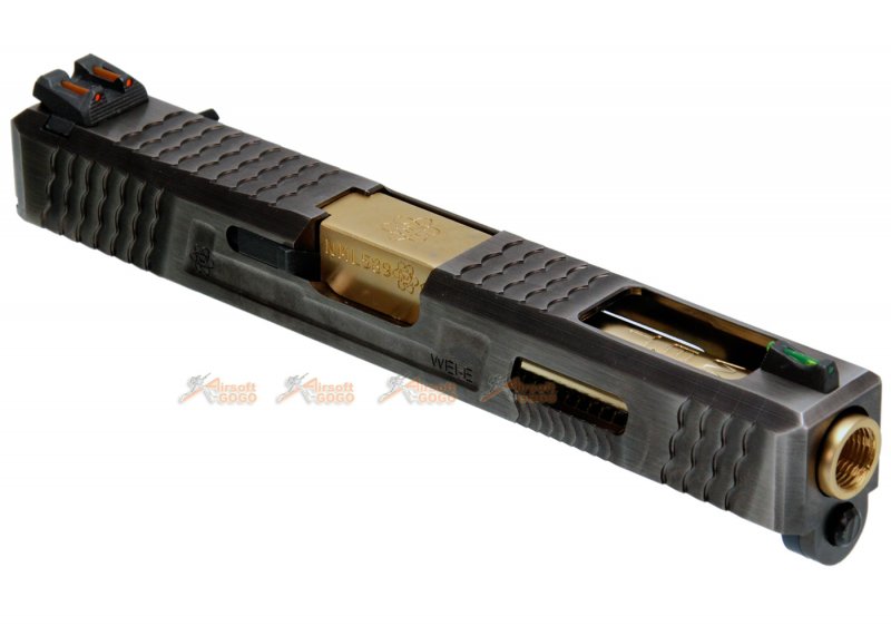Gold Barrel Archives Custom Slide S Type for Marui WE G18C Airsoft GBB AH0012 