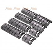 Energy Rail Cover Set (8 pcs) for Airsoft AEG 20mm Picatinny Rail / RIS / RAS (Black)