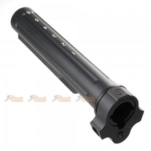 6 position metal stock pipe tube set airsoft aeg series black