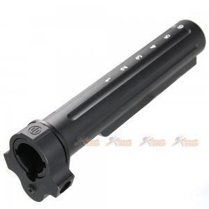 6 position metal stock pipe tube set airsoft aeg series black