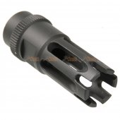 ARES Metal +14mm CW Flash Hider for M16 (Type F, Black)