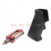 Ares High Torque Slim AEG Long Shaft Motor with Grip for M4 Airsoft AEG (Type A, Black)