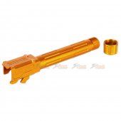 5KU Aluminum 9INE -14mm Outer Barrel with Thread Protector for UMAREX (by VFC) G19X / G45  GBB (Gold)