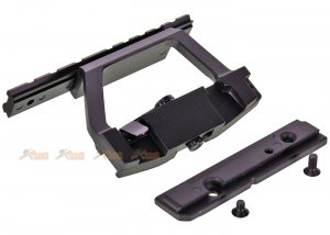 13cm Length Side Rail Mount Base for ARES VZ 58 Airsoft AEG (Black)