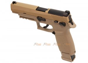 asg alloy slide f17 gbb pistol tan