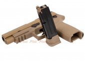 asg alloy slide f17 gbb pistol tan