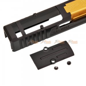 emg sai aluminium tier one slide kit gold barrel rmr cut marui g17 gbb