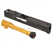 emg sai aluminium tier one slide kit gold barrel rmr cut marui g17 gbb