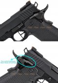 aw custom hx2033 hicapa gas blowback airsoft pistol semi full auto capable black