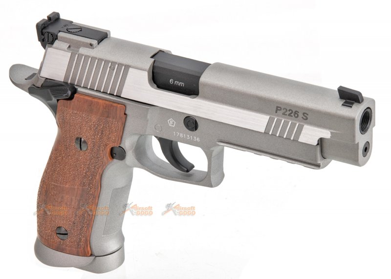 Cybergun Kwc Sig Sauer P226 X Five Co2 Gbb Pistol Silver Airsoftgogo