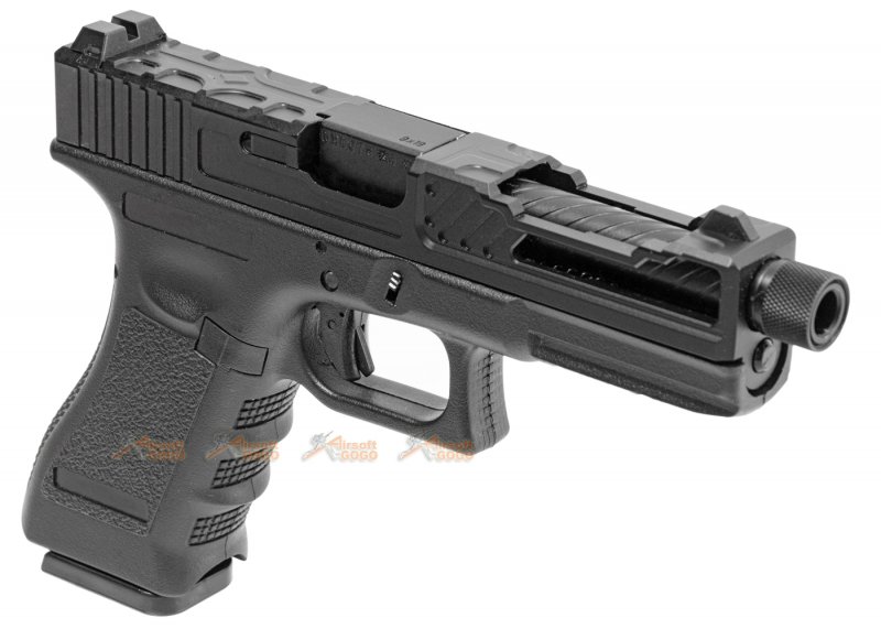 Army Alloy Slide R17-4 G17 GBB Pistol (Black) - AirsoftGoGo