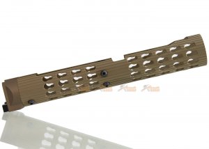 5KU 11.5 Inch VS-25 Keymod Handguard for LCT / GHK AK105 Series (Tan)