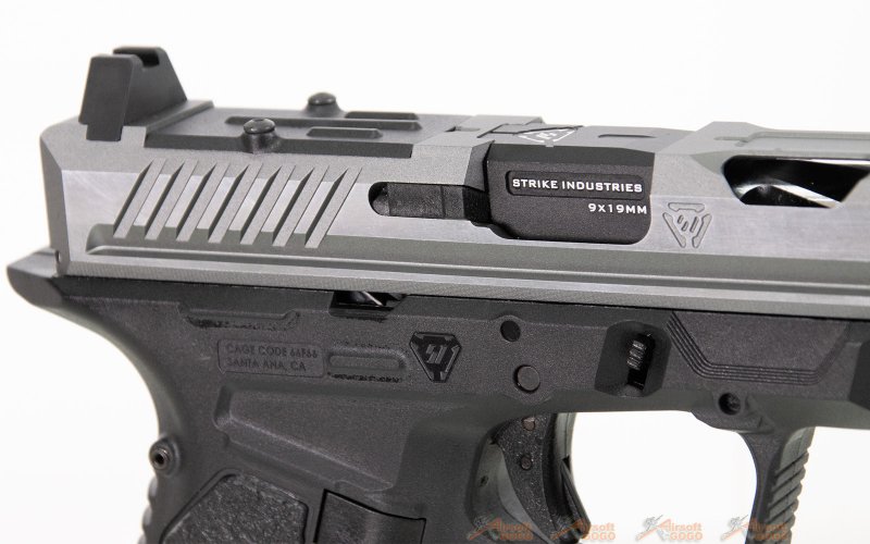 Emg Strike Industries Ark 17 G17 Gbb Pistol Silver Airsoftgogo