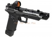 [High-end Version] EMG Strike Industries ARK-17 G17 GBB Pistol w/ Compensator & RMR Red Dot Sight (2-Tone Color, Black & Silver)