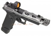 [High-end Version] EMG Strike Industries ARK-17 G17 GBB Pistol w/ Compensator & RMR Red Dot Sight (Silver)