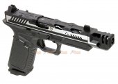 EMG Strike Industries ARK-17 G17 GBB Pistol w/ Compensator (2 Tone Color, Black & Silver)