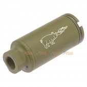 emg noveske kx3 adjustable sound amplifier flashhider (color: bazooka green / 14mm negative)