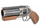 ShowGuns Mini Hand Cannon Airsoft Grenade Launcher (Real Wood Grip)