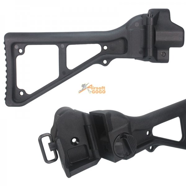 SRC Side Folding Stock for MP5, GSG5, MOD5, BT5 Series Airsoft AEG ...