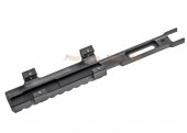 army force m-lok aluminum ras with 20mm rail base for cyma marui mp5k series