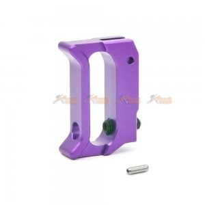 AIP Aluminum Trigger (Type T) for Tokyo Marui Hi-Capa 4.3/5.1 Airsoft Gas blow Back GBB (Purple/Long)