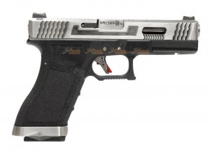 WE-Tech G18C T3 GBB pistol (Silver/ Black / Silver)