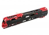 Strike Industries GRIDLOK 11 inch Main Body with Sights and (Red) Titan Rail Attachment for VFC / Systema PTW M4 Airsoft Gun AEG/ GBBR