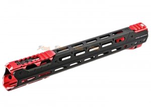 Strike Industries GRIDLOK 15 inch Main Body with Sights and (Red) Titan Rail Attachment for VFC / Systema PTW M4 Airsoft Gun AEG/ GBBR
